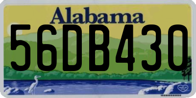 AL license plate 56DB430
