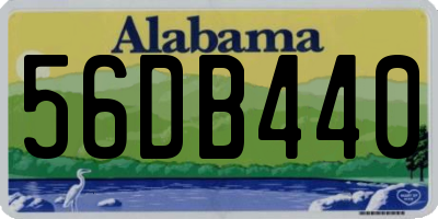 AL license plate 56DB440