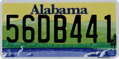 AL license plate 56DB441