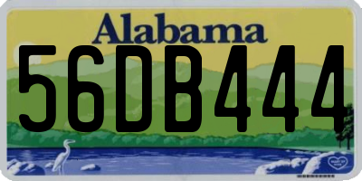 AL license plate 56DB444