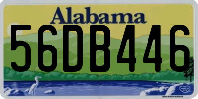 AL license plate 56DB446