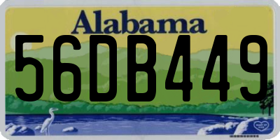 AL license plate 56DB449