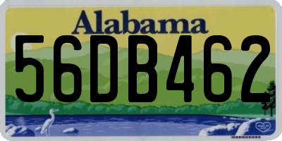 AL license plate 56DB462
