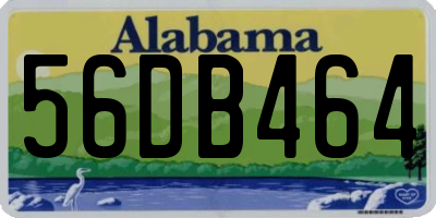 AL license plate 56DB464