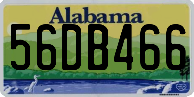 AL license plate 56DB466