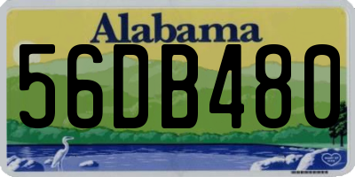 AL license plate 56DB480