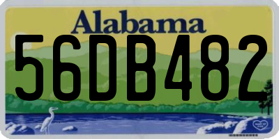 AL license plate 56DB482