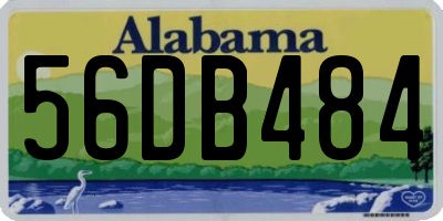 AL license plate 56DB484