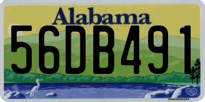 AL license plate 56DB491