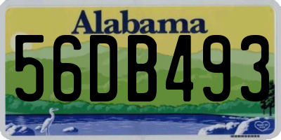 AL license plate 56DB493