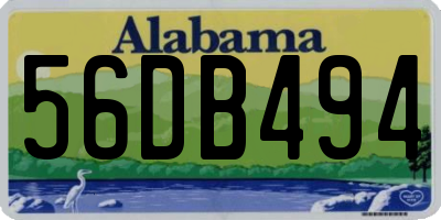 AL license plate 56DB494