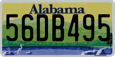 AL license plate 56DB495