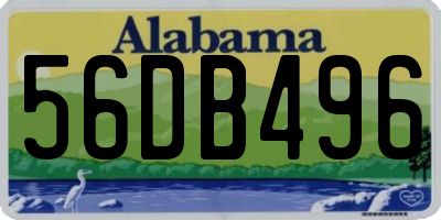 AL license plate 56DB496