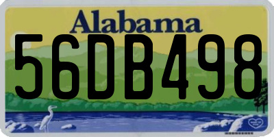 AL license plate 56DB498