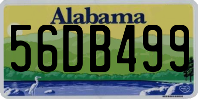 AL license plate 56DB499