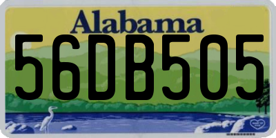 AL license plate 56DB505