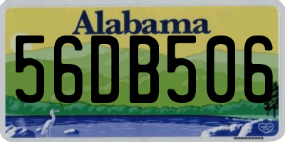 AL license plate 56DB506