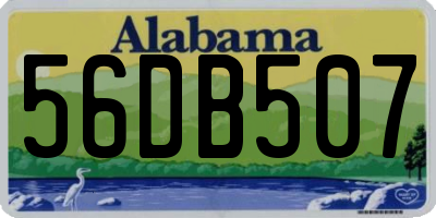 AL license plate 56DB507