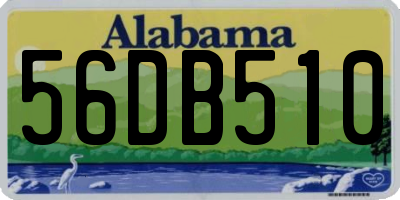 AL license plate 56DB510