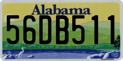 AL license plate 56DB511