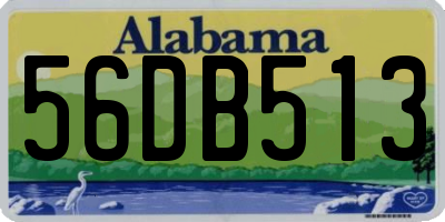 AL license plate 56DB513