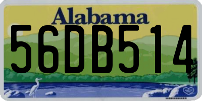 AL license plate 56DB514