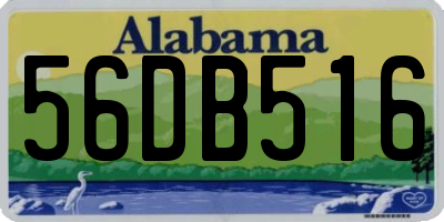 AL license plate 56DB516