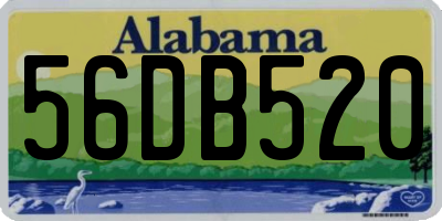 AL license plate 56DB520