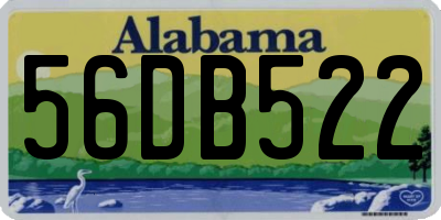 AL license plate 56DB522