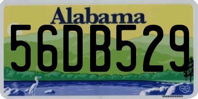 AL license plate 56DB529