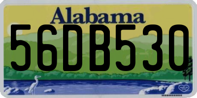 AL license plate 56DB530