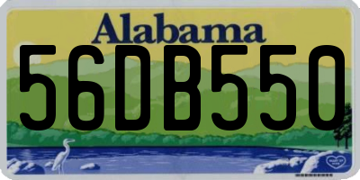 AL license plate 56DB550