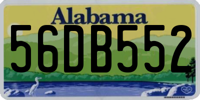 AL license plate 56DB552