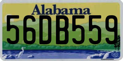 AL license plate 56DB559