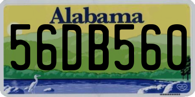 AL license plate 56DB560