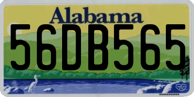 AL license plate 56DB565
