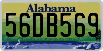 AL license plate 56DB569