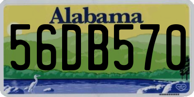 AL license plate 56DB570
