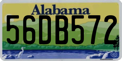 AL license plate 56DB572