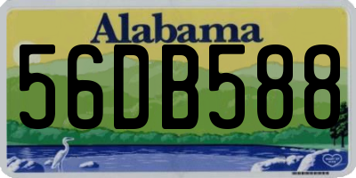 AL license plate 56DB588