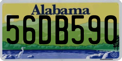 AL license plate 56DB590
