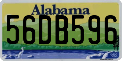 AL license plate 56DB596