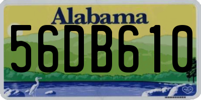 AL license plate 56DB610