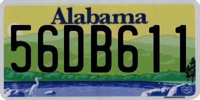 AL license plate 56DB611