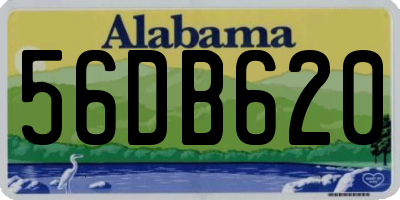 AL license plate 56DB620