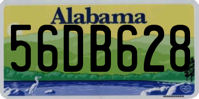 AL license plate 56DB628