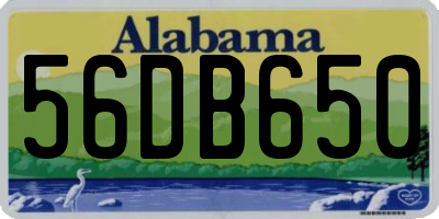 AL license plate 56DB650