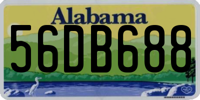 AL license plate 56DB688
