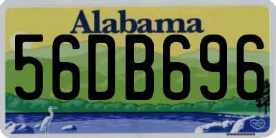 AL license plate 56DB696