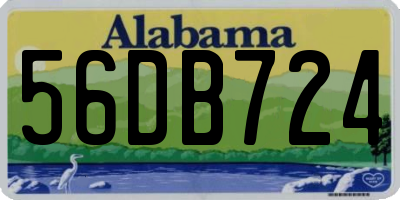 AL license plate 56DB724
